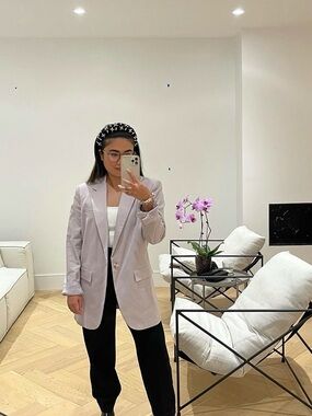 Babaton Blazer in Soft Pink